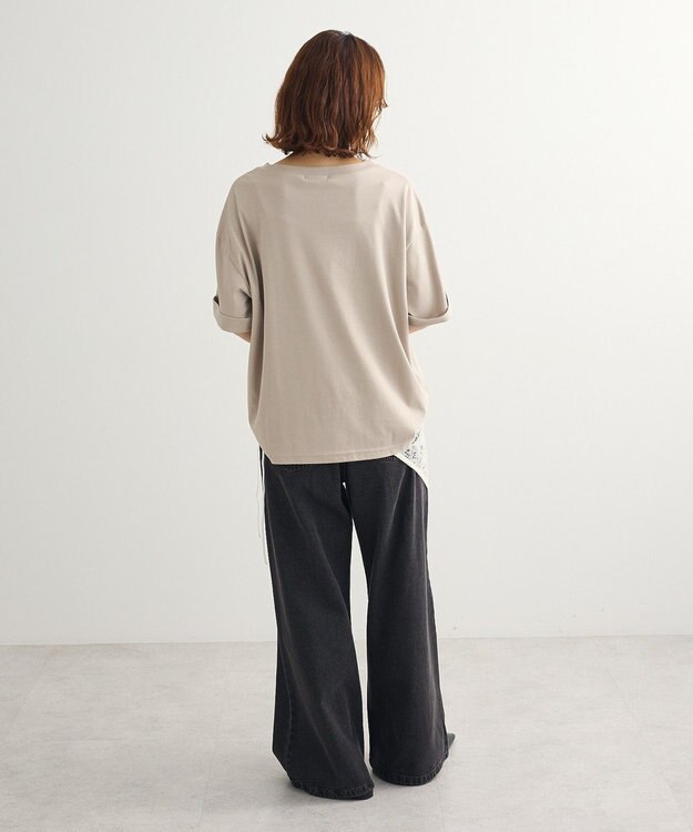 Green Parks ・ＳＵＧＡＲ　ＳＰＯＯＮ　デニムワイドパンツ Black