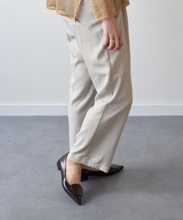 INTER-CHAUSSURES 【FABIO RUSCONI】ローヒールポインテッドトウパンプス ブラック