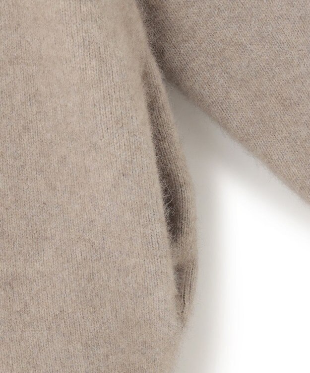 23区 【CLASSY.11月号掲載/洗える】ラクーンブレンドダブルフェイス ニットカーディガン ベージュ系