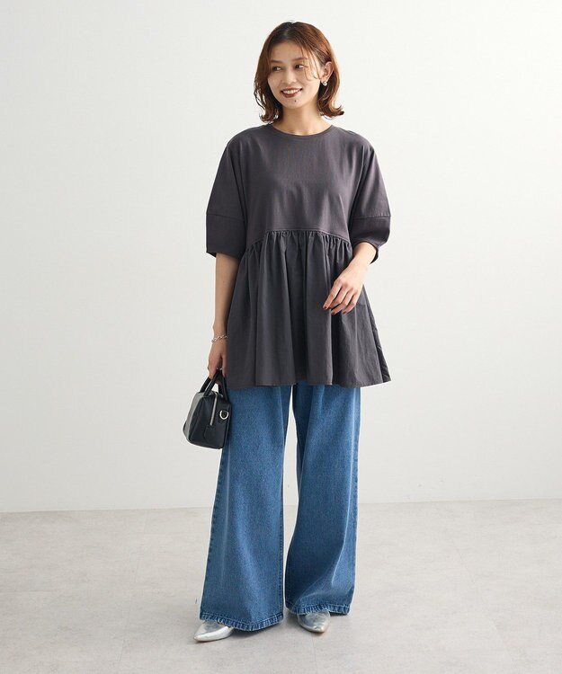 Green Parks ・ＳＵＧＡＲ　ＳＰＯＯＮ　デニムワイドパンツ Indigo