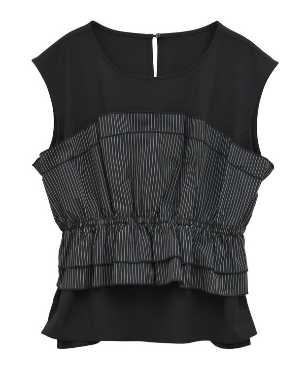 YECCA VECCA ビスチェドッキングブラウス Dot