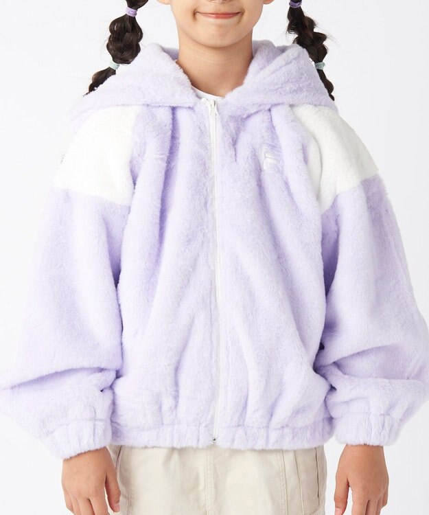 OP／FILA 【FILA】ボアジャケット/キッズ ラベンダー