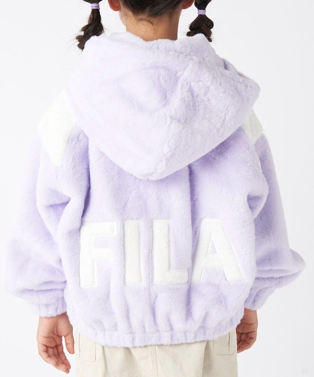 OP／FILA 【FILA】ボアジャケット/キッズ ラベンダー
