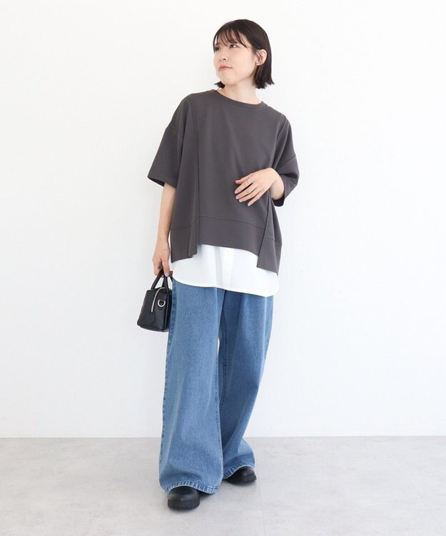 Green Parks ・ＳＵＧＡＲ　ＳＰＯＯＮ　デニムワイドパンツ Indigo