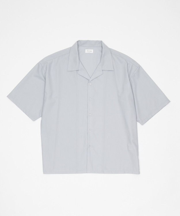 WEGO 【ユニセックス着用ITEM/SMLサイズ展開】 TRオープンカラーシャツ（SS） ライトグレー