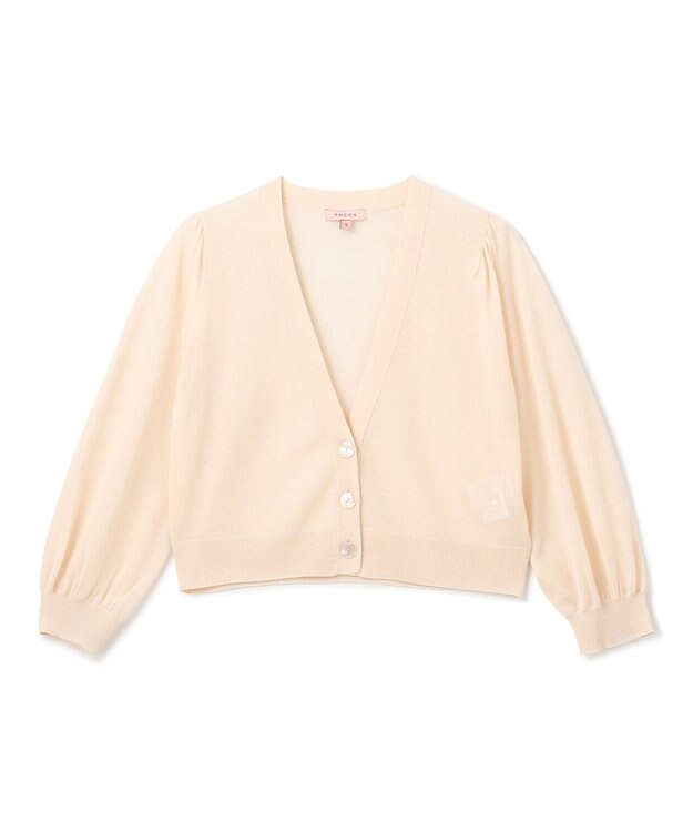 TOCCA 【洗える！】SHEER KNIT カーディガン ベージュ系