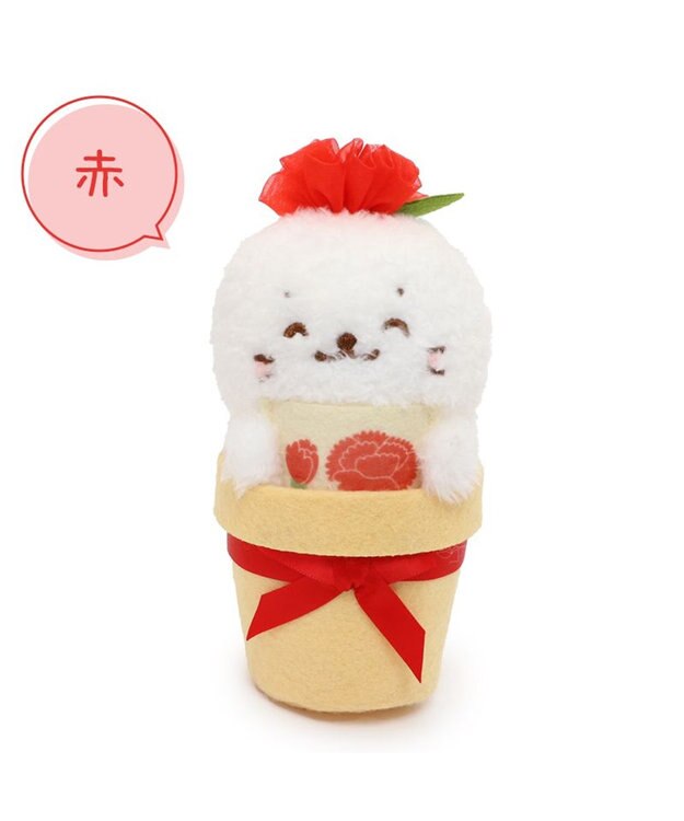 Mother garden しろたん カーネーションマスコット 《赤》 単品 赤