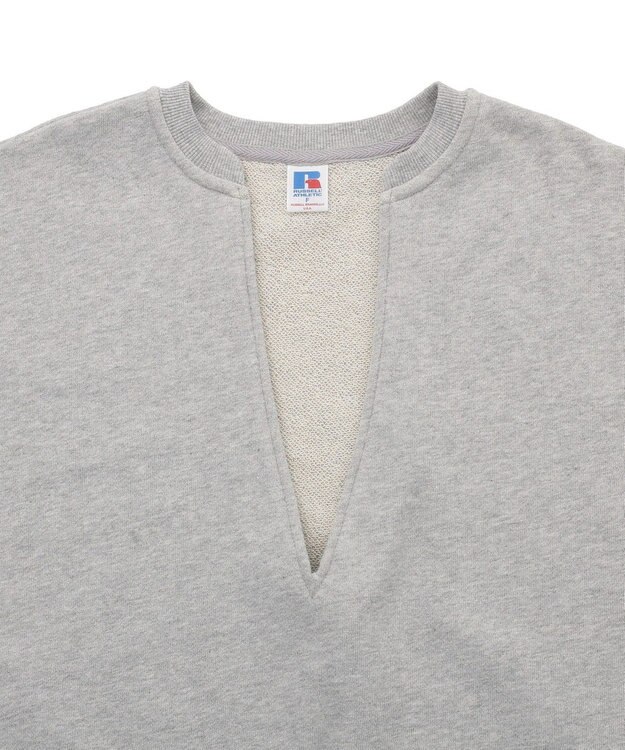 AMERICAN HOLIC 【RUSSELL】裏毛Vネックベスト Dark Gray Mixture