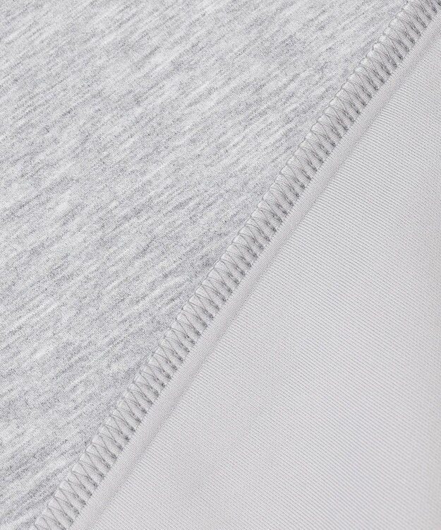 UNFILO L 【WEB限定】BEAUTY FORM JERSEY サイドZIP クロップドプルオーバー [NEW]グレー