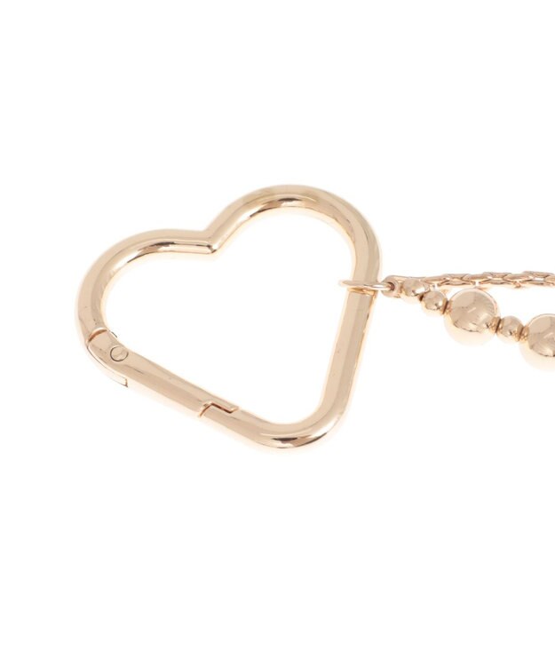 earth music&ecology リボンパールバッグチャーム ゴールド