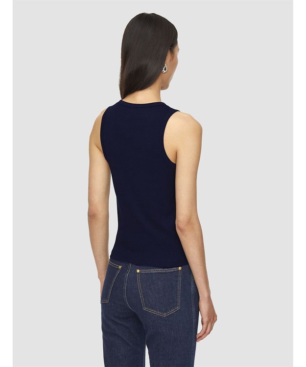 JOSEPH 【洗える】ジャージーリブ　タンクトップ Navy