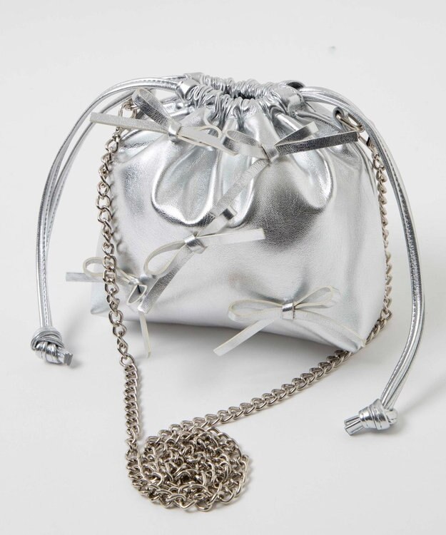 WEGO 巾着チェーンショルダー 柄2