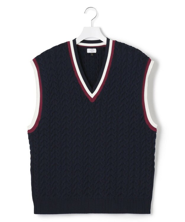 J.PRESS YORK STREET 【UNISEX】チルデンニットベスト ネイビー系