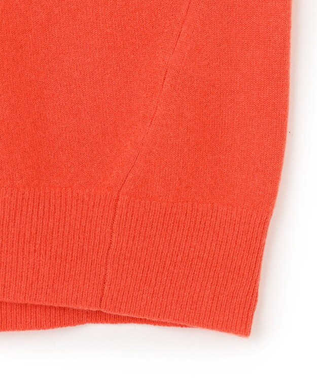 23区 【Oggi2月号掲載/洗える】ピュアカシミヤ クルーネック ニット オレンジ系