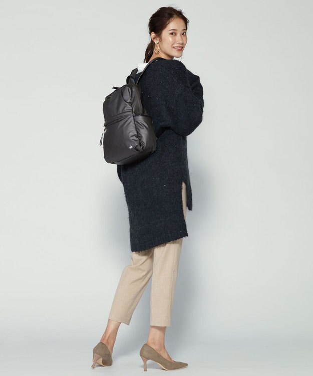 LA BAGAGERIE モノグラムデイリーバックパック ガンメタリック