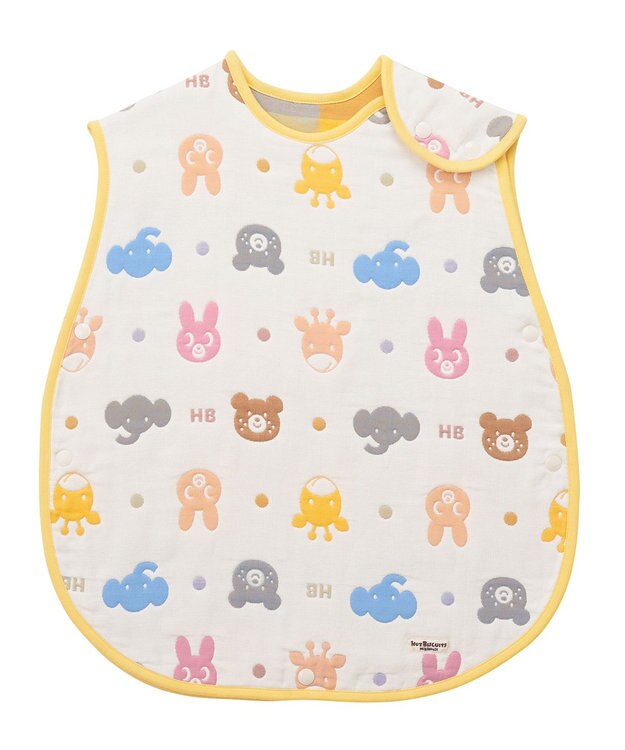 MIKI HOUSE HOT BISCUITS 六重織どうぶつ柄ガーゼスリーパーセット【BOX付き】 マルチカラー