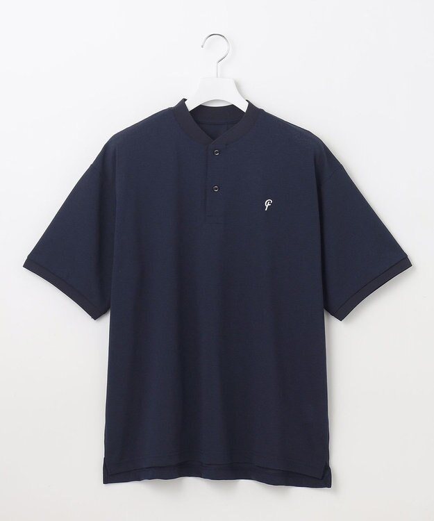 23区GOLF 【23Fondation/MEN】ＣＯＯＬメッシュ スキッパーポロ ネイビー系