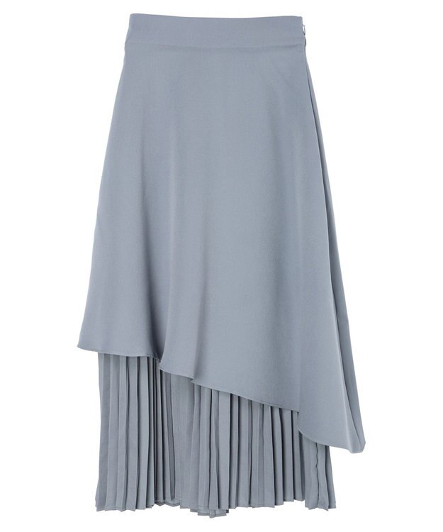 earth music&ecology プリーツドッキングスカート Blue