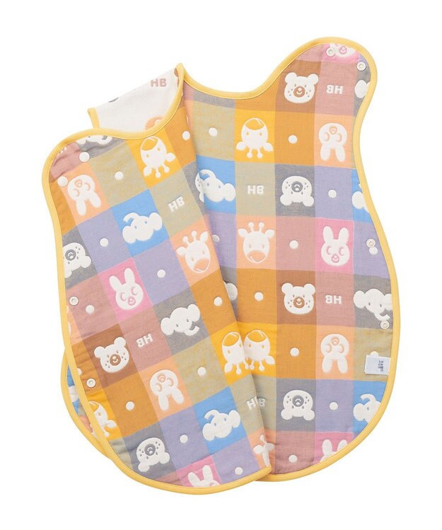 MIKI HOUSE HOT BISCUITS 六重織どうぶつ柄ガーゼスリーパーセット【BOX付き】 マルチカラー