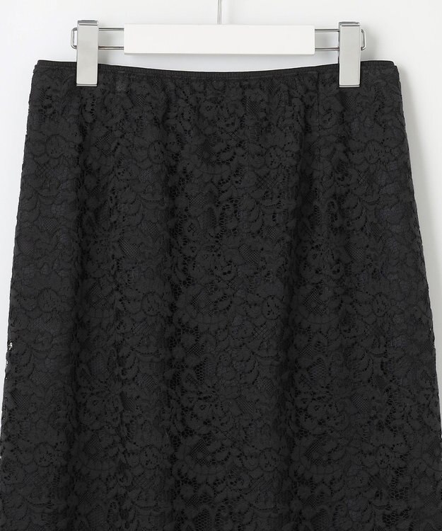 自由区 【セットアップ対応・洗える】フルールスカラレース スカート ブラック