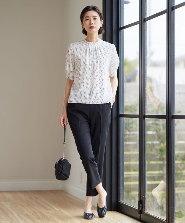 J.PRESS LADIES スクエアキカプリント カットソー ホワイト系5