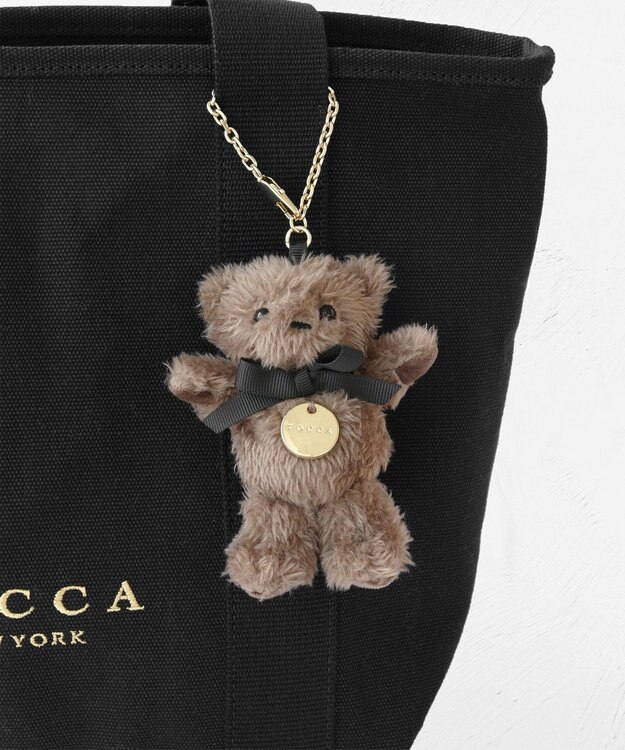 TOCCA 【ぬいぐるみチャーム付き】TOCCA AMICO CANVAS TOTE キャンバストート ブラック系