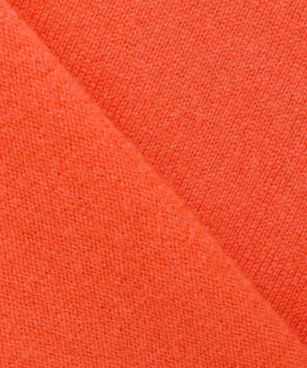 23区 【Oggi2月号掲載/洗える】ピュアカシミヤ クルーネック ニット オレンジ系