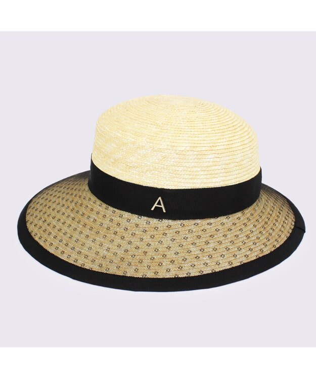 ATRENA ＳＴＲＡＷ　ＬＯＮＧ　ＢＲＩＭ　ＨＡＴ ナチュラル