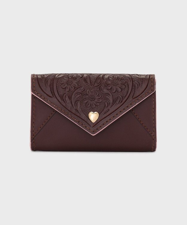 GRACE CONTINENTAL 【Valentine】LetterCardCase ブラウン
