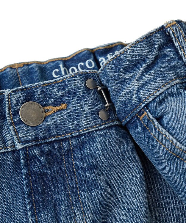 Green Parks タックワイドデニムパンツ Medium Indigo