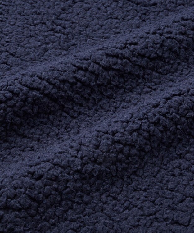 MIKI HOUSE HOT BISCUITS 【70-90cm】 お耳付きボアフリース ダッフルマント 紺