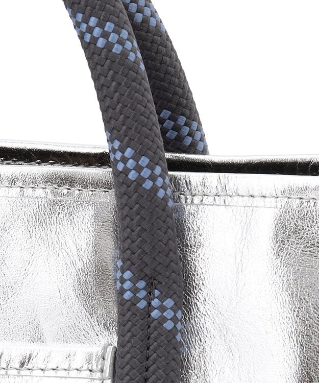 23区 NOMADIS JOY レザー ミニ トートバッグ(シルバー) シルバー系