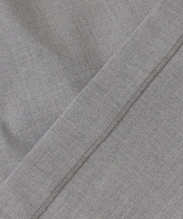 組曲 S 【KUMIKYOKU NAVY】ウーステッドライククロス フリルブラウス ミディアムグレー系