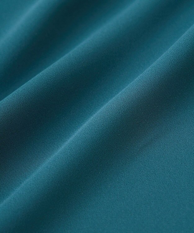 YECCA VECCA ラインプリーツスリーブシャツ Blue Green