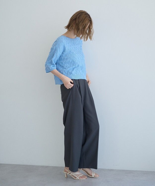 YECCA VECCA リラックスイージーワイドパンツ Charcoal Gray