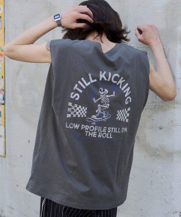 WEGO 【ユニセックス着用ITEM/MLサイズ展開】グラフィックBIGノースリーブ 柄4