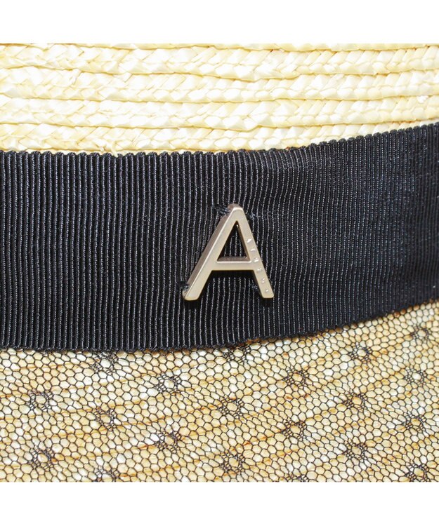ATRENA ＳＴＲＡＷ　ＬＯＮＧ　ＢＲＩＭ　ＨＡＴ ナチュラル