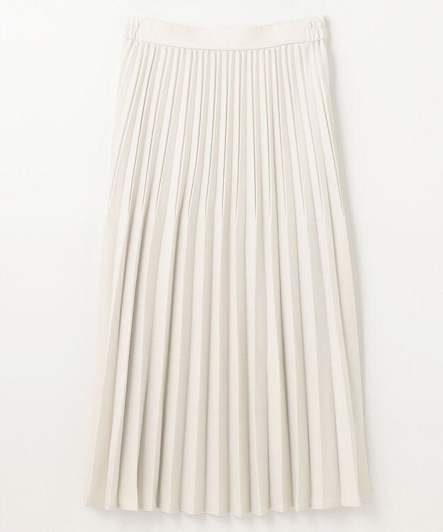 ANY 【10色展開/ウエストゴム】ウーリッシュフラノ プリーツスカート エクリュ