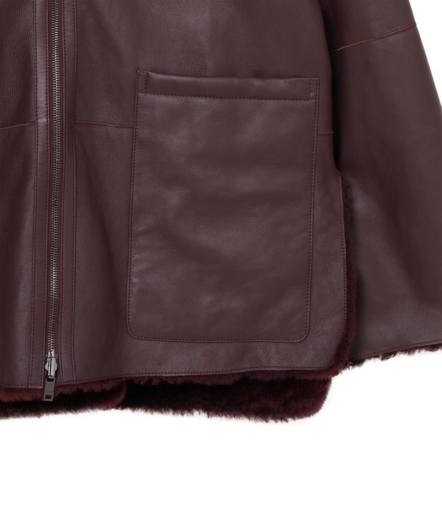 JOSEPH シェアリング　リバーシブルジャケット Merlot