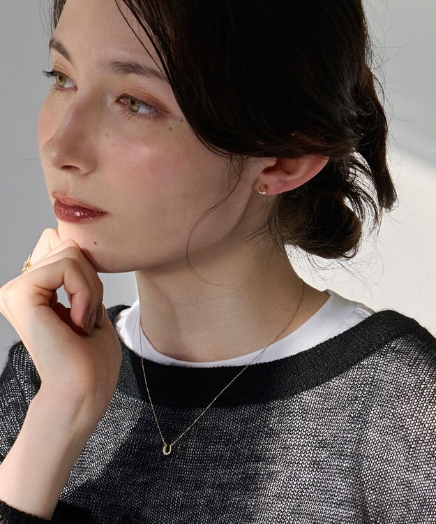 Phoebe 【金属アレルギー対応】ラッキーホースシューネックレス ゴールド