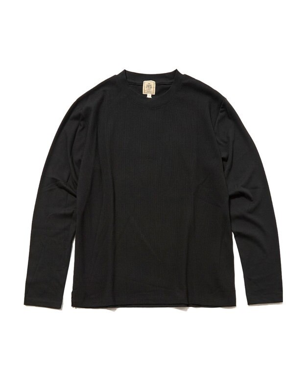 J.PRESS MEN オンでもオフでも品よく快適に【UVカット / 接触冷感 / 吸水速乾】【J.PRESS PREMIUM JERSEY】無地 ロングスリーブTシャツ ブラック系