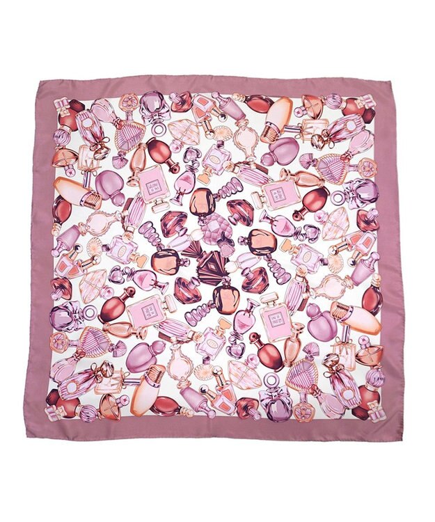 Marca ＜春の新色！＞【Marcaオリジナル】パフュームボトル  大判 シルクツイル スカーフ ローズ