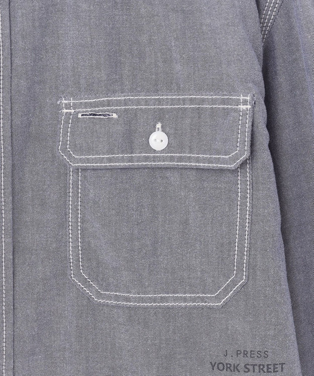 J.PRESS YORK STREET 【UNISEX】シャンブレーワークシャツ サックスブルー系