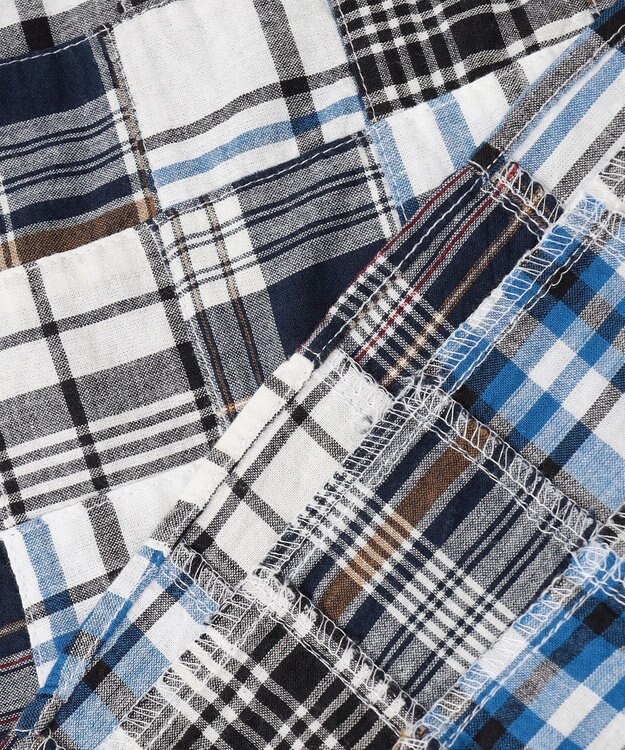 J.PRESS MEN パッチワーク プルオーバーシャツ ネイビー系9