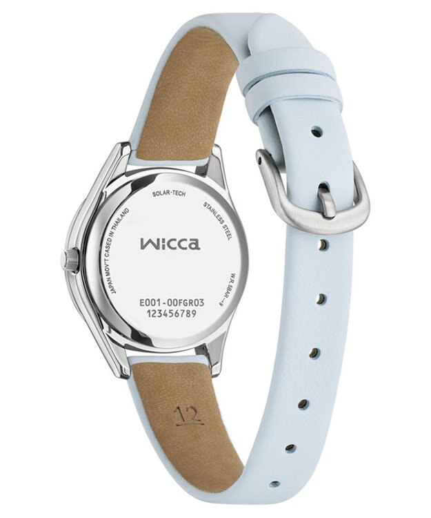 CITIZEN 【電池交換不要 ソーラーテックウオッチ】wicca「ACTIVE LINE」KH3-711-70 シルバー ライトブルー シルバー