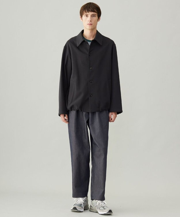 UNFILO MENS 【新色追加】FINE MOVE デニム イージーギャザーパンツ [24年商品] ネイビー