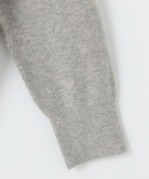 J.PRESS LADIES 【洗える】BUNNY Vネック カーディガン ライトグレー系