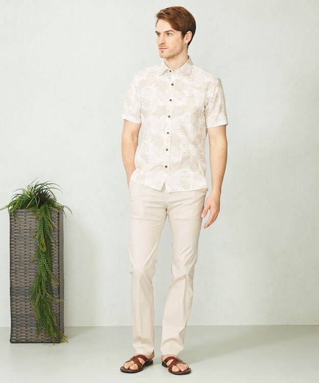 JOSEPH ABBOUD 【ECO撥水】オーガニックハイパワーストレッチパンツ ライトグレー系