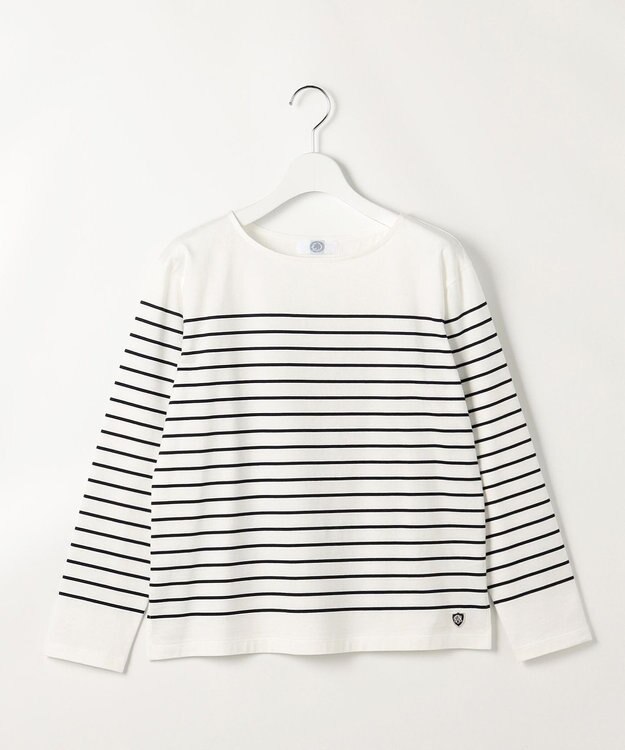 J.PRESS LADIES S バスクボーダー カットソー ネイビーボーダー系