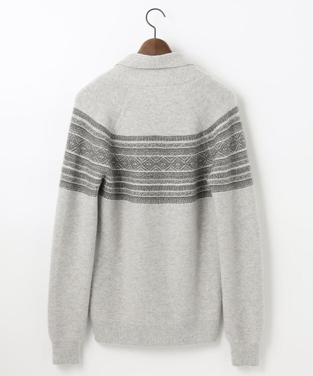 JOSEPH ABBOUD MOUNTAIN 【SPACE／UNISEX】ピュアカシミアアンダイド カーディガン ライトグレー系7